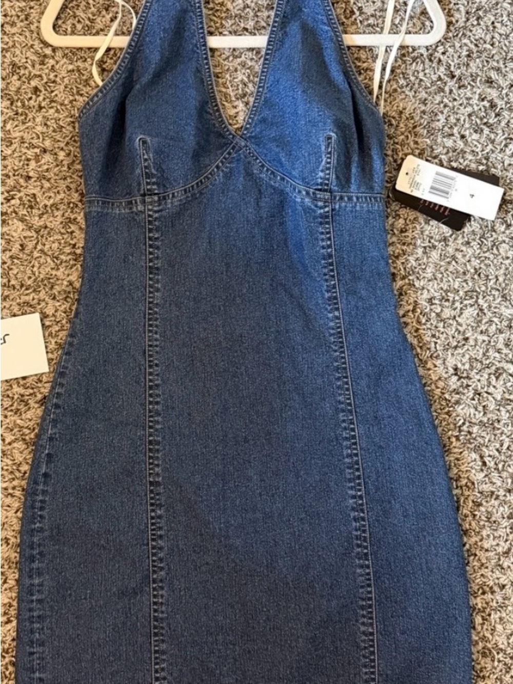 Ralph Lauren Blue Denim Mini Dress - Picture 2 of 7